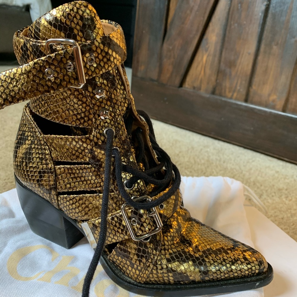 Chloe Rylee cage booties
